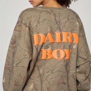 NWT Dairy Boy | Oversized Crewneck Camo